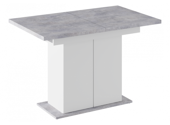 Деревянный стол Carla белый / цемент светлый в Набережных Челнах