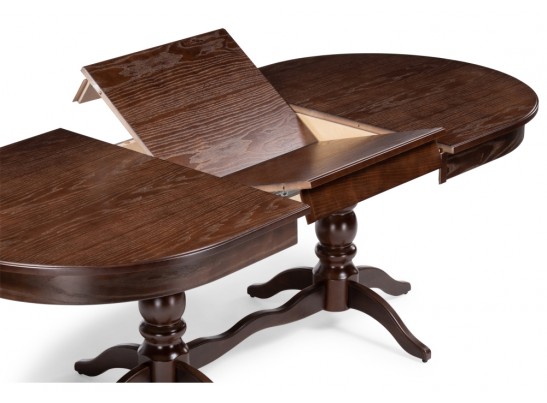 Деревянный стол Дейвер 160(220)х100 орех темный в Набережных Челнах