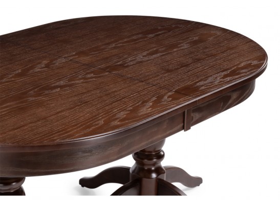 Деревянный стол Дейвер 160(220)х100 орех темный в Набережных Челнах