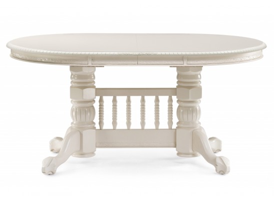 Деревянный стол Кантри 160(200-240)х107х78 слоновая кость в Набережных Челнах