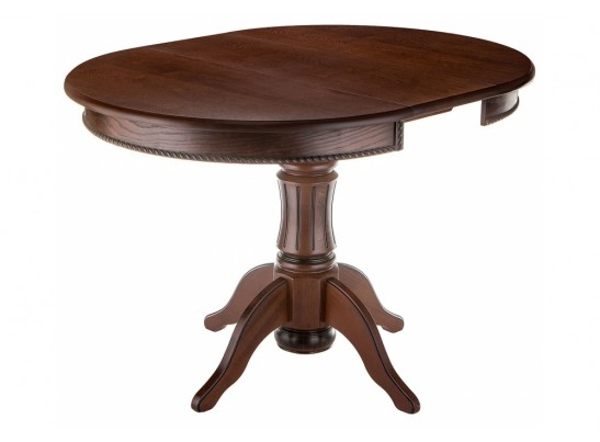 Деревянный стол Павия 90(120)х90х80 орех с коричневой патиной в Набережных Челнах