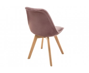 Деревянный стул Bonuss light purple / wood