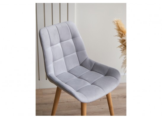 Деревянный стул Челси светло-серый (zd 960) / светлое дерево в Набережных Челнах