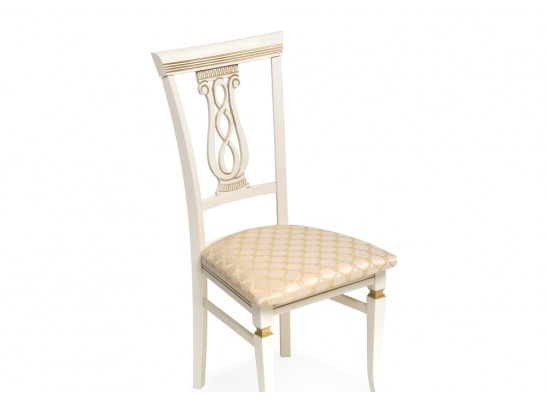 Деревянный стул Флавиан слоновая кость / золото в Набережных Челнах