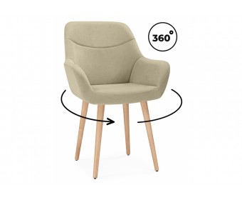 Деревянный стул Флюид 360 бежевый (zd 210) / светлое дерево