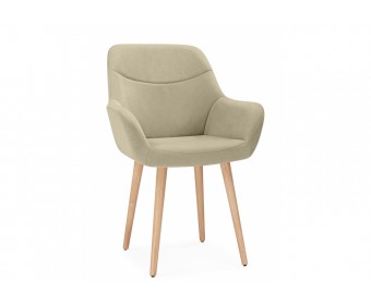 Деревянный стул Флюид 360 бежевый (zd 210) / светлое дерево