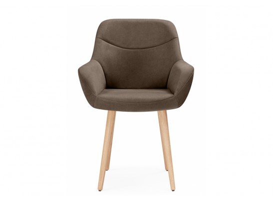 Деревянный стул Флюид коричневый (glory 08) / светлое дерево в Набережных Челнах