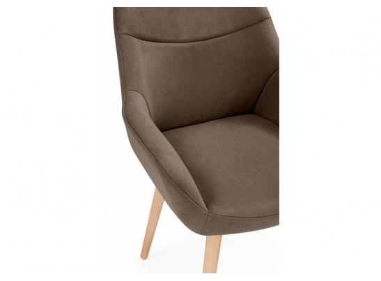 Деревянный стул Флюид коричневый (glory 08) / светлое дерево в Набережных Челнах