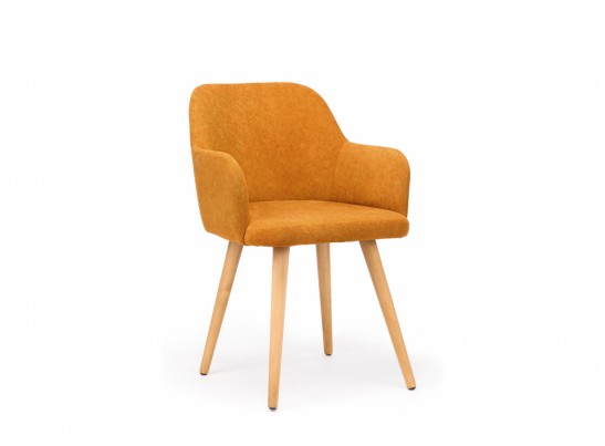 Деревянный стул Инфини 360 терракота (ocean 015) / светлое дерево в Набережных Челнах