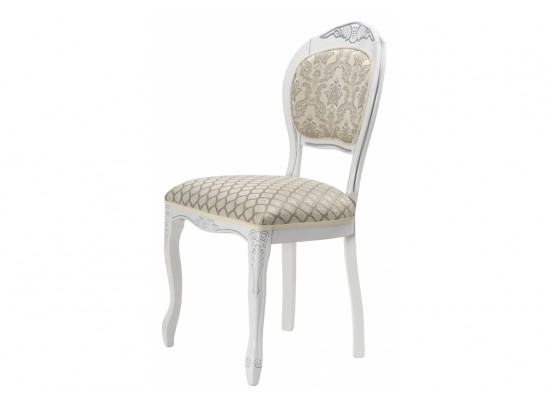 Деревянный стул Лауро патина серебро / бежевый в Набережных Челнах