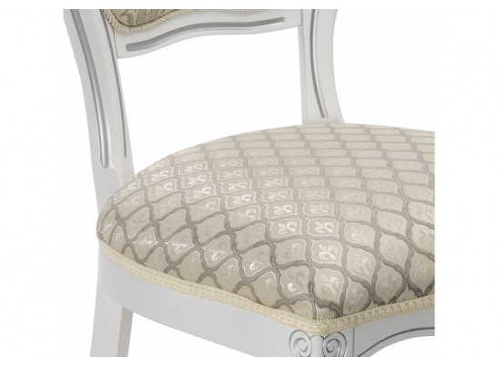 Деревянный стул Лауро патина серебро / бежевый в Набережных Челнах