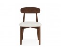 Деревянный стул Okava 1 бежевая рогожка / орех