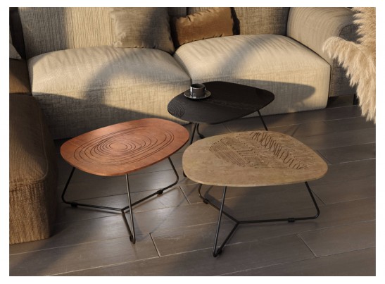 Журнальный столик SHT-CT52-2 сонора / черный муар в Набережных Челнах