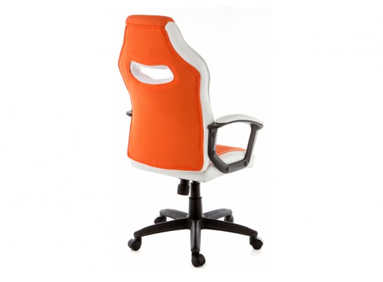 Компьютерное кресло Gamer белое / оранжевое в Набережных Челнах