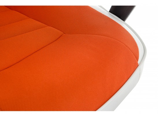 Компьютерное кресло Gamer белое / оранжевое в Набережных Челнах