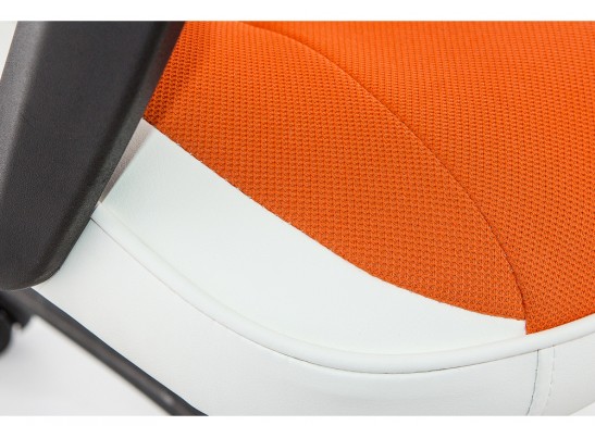 Компьютерное кресло Gamer белое / оранжевое в Набережных Челнах