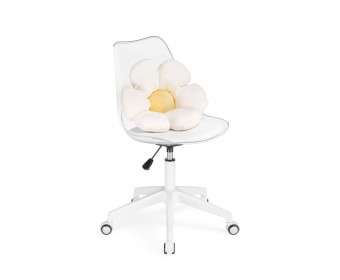 Компьютерное кресло Kolin с подушкой clear / white