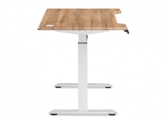 Компьютерный стол Маркос с механизмом подъема 120х75х75 дуб вотан / белый в Набережных Челнах