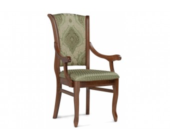 Кресло Линет ткань soprano nefrit / ромб / миланский орех
