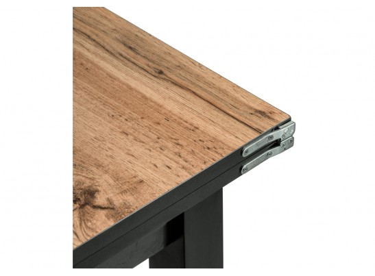 Обеденная группа Мирана черный крокодил / черный / дуб вотан в Набережных Челнах