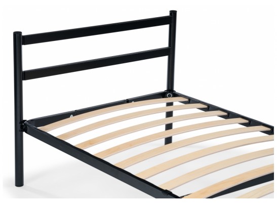 Односпальная кровать Фади 90х200 черная в Набережных Челнах