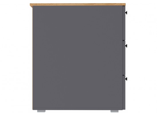 Письменный стол Опра серый графит / дуб золотой craft в Набережных Челнах