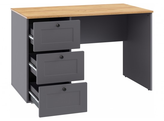 Письменный стол Опра серый графит / дуб золотой craft в Набережных Челнах