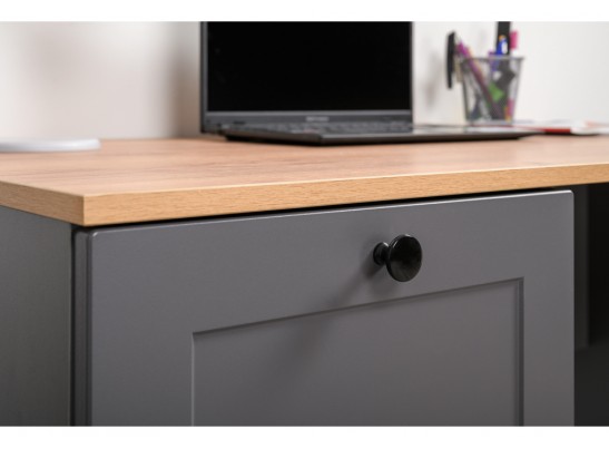 Письменный стол Опра серый графит / дуб золотой craft в Набережных Челнах