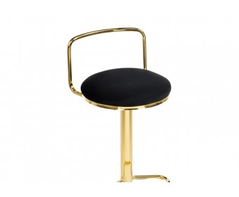 Полубарный стул Lusia black / gold