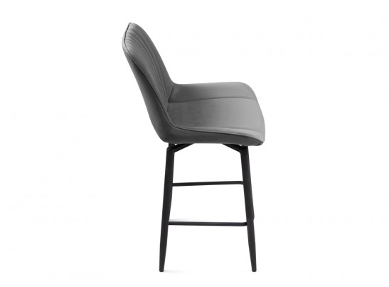 Полубарный стул Седа К крутящийся темно-серый / черный в Набережных Челнах