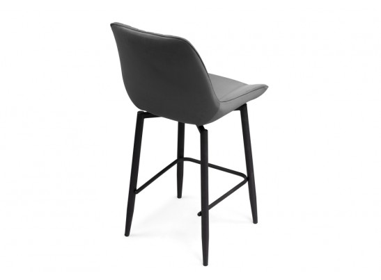 Полубарный стул Седа К крутящийся темно-серый / черный в Набережных Челнах