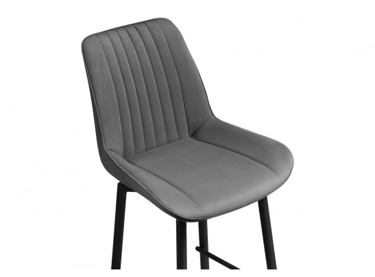 Полубарный стул Седа К крутящийся темно-серый / черный в Набережных Челнах