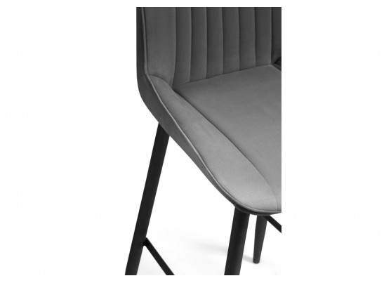 Полубарный стул Седа К крутящийся темно-серый / черный в Набережных Челнах