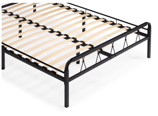 Полутораспальная кровать Иоханна 18 140х200 черная в Набережных Челнах