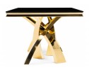 Стеклянный стол Komin 2 200х100х76 черный / золото в Набережных Челнах