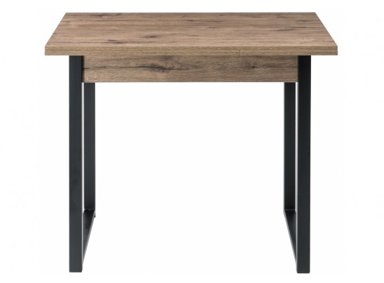 Стол Форли 90(150)х67х77 дуб велингтон / черный матовый