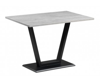 Стол на тумбе Мичиган Лофт 110х70х74 25 мм бетон / черный матовый