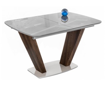 Стол на тумбе Петир орех кантри / серый