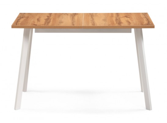 Деревянный стол Колон Лофт 120(160)х75 дуб крафт золотой / белый матовый в Набережных Челнах
