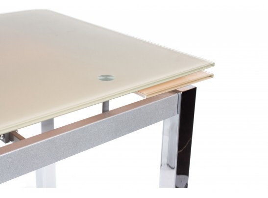Стол раскладной TB017-26 бежевый / хром в Набережных Челнах