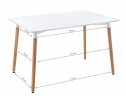 Стол Table 120х80х73 white / wood в Набережных Челнах