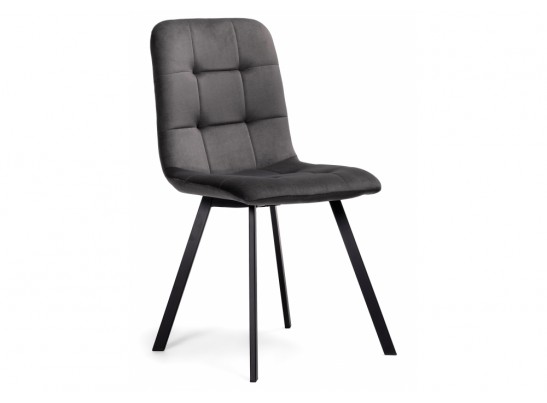 Стул на металлокаркасе Bruk dark gray / black в Набережных Челнах