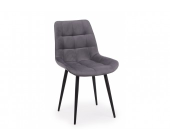 Стул на металлокаркасе Челси 360 К темно-серый (zd 995) / черный