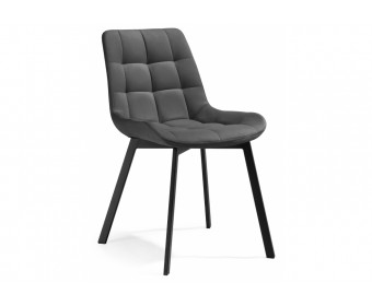 Стул на металлокаркасе Челси черный / темно-серый