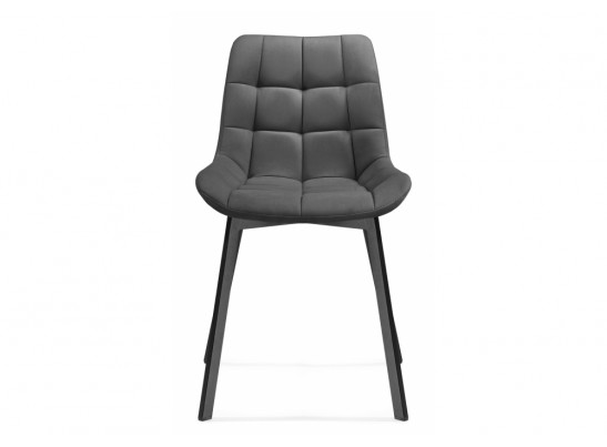 Стул на металлокаркасе Челси черный / темно-серый в Набережных Челнах