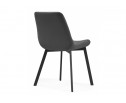Стул на металлокаркасе Челси черный / темно-серый в Набережных Челнах