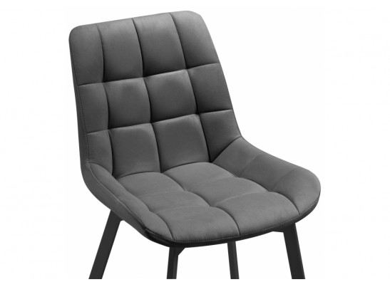 Стул на металлокаркасе Челси черный / темно-серый в Набережных Челнах