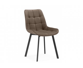 Стул на металлокаркасе Челси П коричневый (zd 233) / черный