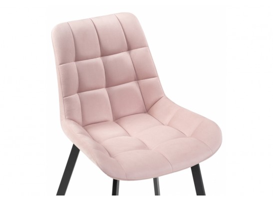 Стул на металлокаркасе Челси розовый / черный в Набережных Челнах