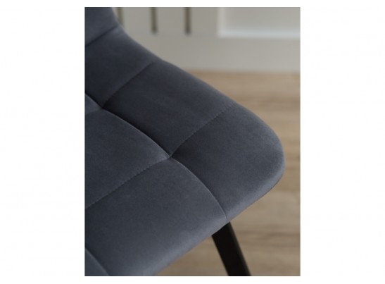 Стул на металлокаркасе Чилли темно-серый / черный